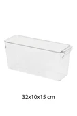 IKEA KLIPPKAKTUS buzdolabı için saklama kutusu, şeffaf, 32x10x15 cm - 1