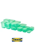 IKEA PRUTA 17’li Saklama Kabı – Gıda Saklama Kutusu – Buzdolabı & Mikrodalga Uyumlu - 1