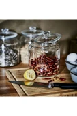 IKEA Saklama Kabı 1,9 Lt Kapaklı Cam Kavanoz Yükseklik: 18 Cm Çap: 15 Cm Contalı - 3