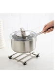 IKEA 2 Adet Nihale 18x18 Cm İkea 2'li Set Tencere Tava Altlığı Metal Altlık Paslanmaz Çelik - 3