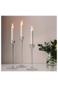 IKEA 20 Li Şamdan Mumu Beyaz 19cm - 2