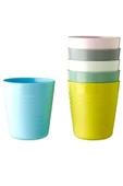 IKEA Kalas, Çocuk Bardak Seti, 23 Cl, Pastel Tonlar - 1
