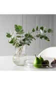 IKEA Dekoratif Cam Vazo Yükseklik: 17 Cm Ikea Çiçek Bitki Vazosu Çap: 12 Cm - 1
