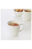 IKEA 6 Parça Kupa-bardak Takımı Beyaz Renk Modern Klasik 31 Cl Feldispat Porsele - 3
