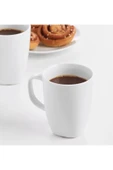 IKEA 4'lü Set Kuplu Çay Bardağı Yükseklik 11 Cm İkea 4 Adet Porselen Kahve Beyaz Bardak Hacim 300 ml - 1