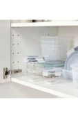 IKEA 365 3 Adet Kapaklı Kare Cam Saklama Kabı, 180 Ml, Tiona-0010 - 3