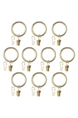IKEA Syrlıg Perde Halkası Seti, Pirinç Rengi, 38 Mm - 1