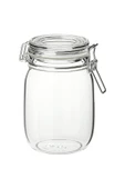 IKEA KORKEN Kapaklı cam kavanoz, cam, 1 lt - 1