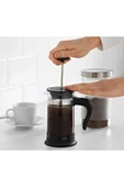 IKEA KALİTELİ Cam French Press Hacim 400 ml İkea Bitki Çayı Kahve Demliği Şeffaf Yükseklik 17 Cm - 2