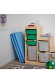 IKEA Çocuk Oyun-jimnastik Minderi 78x185 Cm Katlanır Aktivite Minderi Mavi Renk - 3