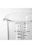 IKEA 1 Lt Ölçek Cam Ölçü Kabı Beher Isıya Dayanıklı Cam 1 Lt - 4