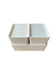 IKEA Kuggıs Kapaklı Kutu Beyaz Set, (3'lü Set) - 6