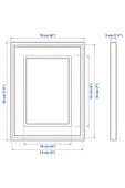 IKEA RÖDALM Meşe 13x18 cm Kalın Kenarlı Paspartulu Derinlikli Ahşap Fotoğraf Resim Çerçevesi - 5