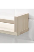 IKEA BEKVAM BAHARATLIK RAFI DUVAR RAFI ÇERÇEVE RAFI KİTAPLIK AHŞAP RAF 40x10x9 Cm - 4