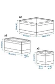 IKEA Skubb Kutu Seti, Koyu Gri, 6 Parça - 3