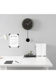IKEA STURSK DUVAR SAATİ, SİYAH-ALTIN RENGİ, 26 cm - 4