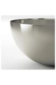 IKEA Metal Salata Kasesi Büyük Boy İkea Derin Paslanmaz Çelik Çap 28 Cm Kase Sunum - 3