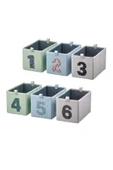 IKEA 6 Parça Çocuk Odası Düzenleyici Kutu Seti 17x27x17 cm İkea 6'lı Set Saklama Kutusu Düzenleme - 1