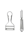 IKEA 2'li Set Metal Soyacak Sapan Ve Düz Soyma Bıçağı İkea Patates Soyacağı - 1