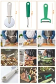 IKEA Uppfylld Serisi, Hamur & Pizza Kesici, Yatay Soyacak, Dik Soyacak, 3 Parça - 1