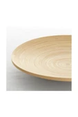 IKEA Yuvarlak Hultet Dekoratif Ahşap Bambu Tabak 30cm Çap Hultet Ahşap Bambu Tabak Kahverengi 30 cm 1 Ah - 2