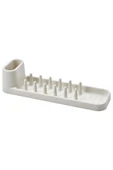IKEA Tezgah Üstü Bulaşıklık Uzunluk 48 Cm İkea Tabaklık Kaşıklık Krem Renk Plastik Bulaşık Kabı - 4