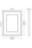 IKEA RÖDALM beyaz 13x18 cm beyaz çerçeve - 7
