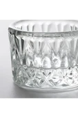 IKEA 6 Adet Tealight Mumluk Çap: 5 cm İkea 6'lı Cam Tealiht Mum Kabı Şeffaf Yükseklik: 3.5 cm - 4