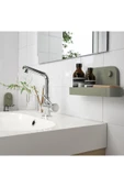 IKEA Öbonas Vantuzlu Duvar Rafı, Gri-yeşil, 28 Cm - 4