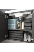 IKEA Dikdörtgen kapaklı saklama kutusu, şeffaf gri-mavi, 18x24x12 cm/3.5 lt - 4