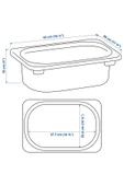 IKEA 3 Adet Plastik Oyuncak Saklama Kutusu 42x30x10 Cm İkea 3'lü Set Düzenleme Kutusu Açık Turuncu Kutu - 4