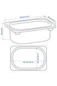 IKEA 2 Adet Saklama Kutusu 20x30x10 Cm - 3