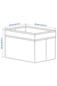 IKEA Dröna Düzenleyici Saklama Kutusu, 25x35x25 Cm, Mavi - 5