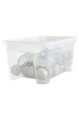 IKEA Samla Şeffaf Saklama Kabı 5 Lt 70102972 - 1