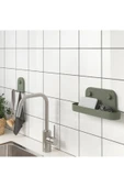IKEA ÖBONÄS Vantuzlu Duvar Rafı, Gri-Yeşil, 28 Cm - 5