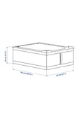 IKEA Skubb Hurç Koyu Gri 43x53x19 Cm 60591052 - 5