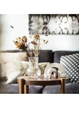 IKEA Premium Ürün Küçük Boy 17 Cm Desenli Yüzey Yuvarlak Modern Cam Vazo - 4