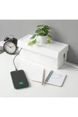 IKEA Kaliteli Kablo Düzenleme Kutusu 32x14x12 Cm Kapaklı Beyaz - 1