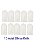 IKEA 10 Adet Elbise Kılıfı Uzunluk: 105 Cm İkea 10'lu Set Giysi Saklama Kılıfı Şeffaf Kılıf - 1