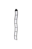 IKEA Drops 113 cm Siyah Film Şeridi 7 Bölmeli 10x15 cm Kolaj Fotoğraf Resim Çerçevesi - 3