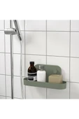 IKEA Öbonas Vantuzlu Duvar Rafı, Gri-yeşil, 28 Cm - 5