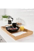 IKEA Kulplu Bambu Dikdörtgen Tepsi 50x30 Cm Sunum-servis Tepsisi - 4