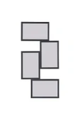 IKEA YLLEVAD Kolaj Çerçeve Siyah, 10,3x15,3 cm, 4 Fotoğraflık - 1