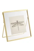 IKEA Metal Asılabilir Küçük Fotoğraf Çerçevesi 16X16 Cm İkea Ayaklı Çerçeve Fotoğraflık Altın Renk - 1
