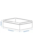 IKEA BAXNA kutu, gri-beyaz, 26x34x10 cm - 5