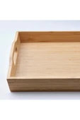 IKEA Kulplu Bambu Dikdörtgen Tepsi 50x30 Cm Sunum-servis Tepsisi - 3