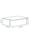 IKEA Hurç 55x49x19 Cm Nevresim Giysi Saklama Kutusu Düzenleme Su Geçirmez - 3