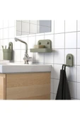 IKEA Vantuzlu Kutu, Zeytin Yeşili 13x22x10 Cm Düzenleme Kutusu Asılır - 5