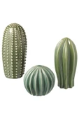 IKEA Dekoratif Aksesuar Kaktüs Seti 3 Parça Stoneware 18 cm - 2