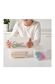 IKEA Glis Kapaklı Kutu, Şeffaf 17x10 cm 3 Parça - 2